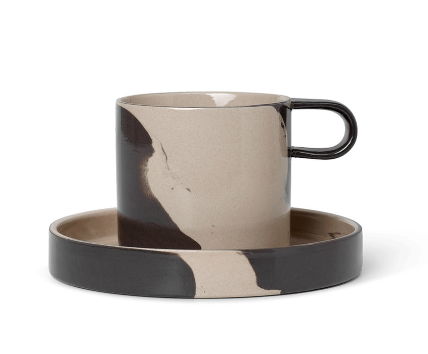 Inlay Cup with Saucer