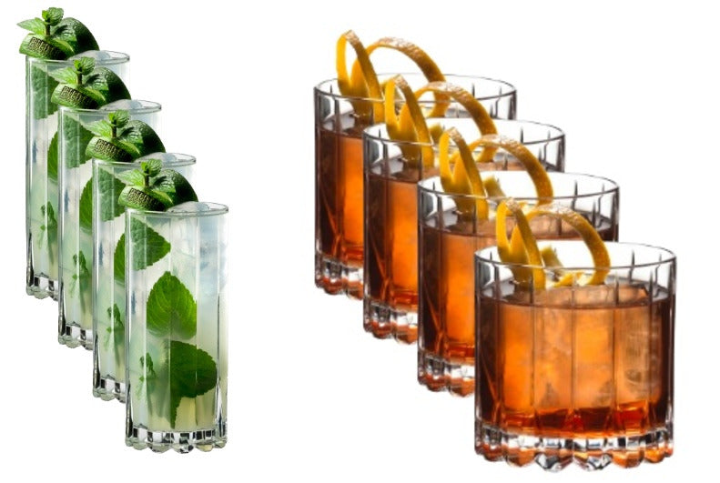 Drink Specific - Rocks & Highball Glas sæt - 8 stk