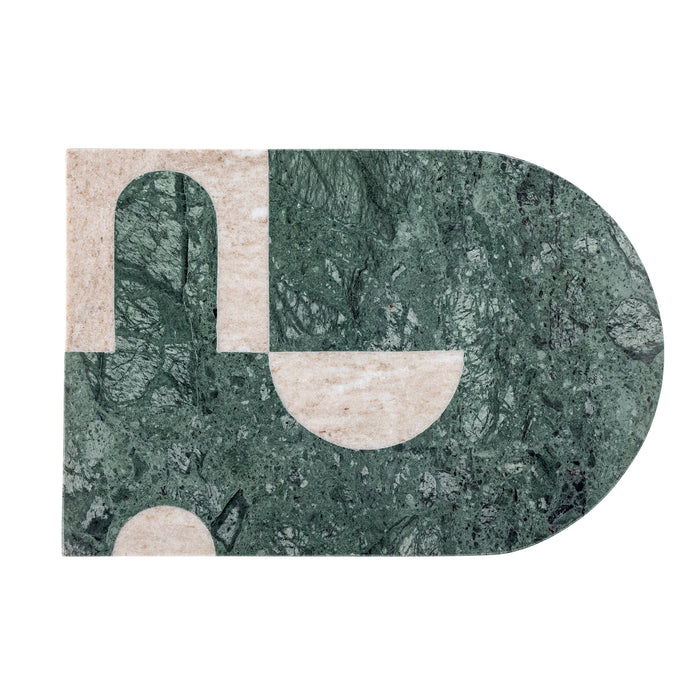 Abrianna Skærebræt - Grøn - Marmor