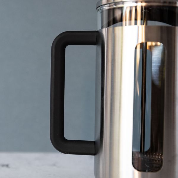 Pisa 8-kops stempelkande børstet krom La Cafetière