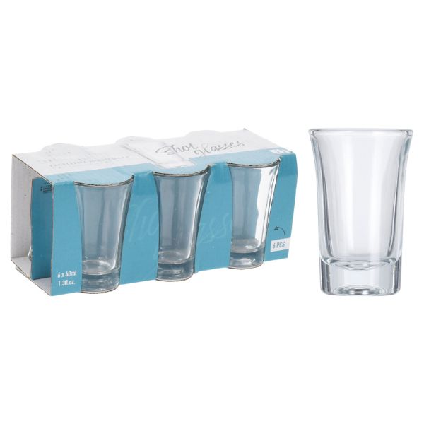 Shotglas 40ml 6 stk