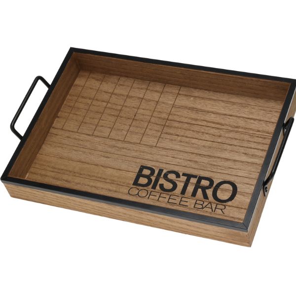 Serveringsbakke sæt 2 stk 'bistro'