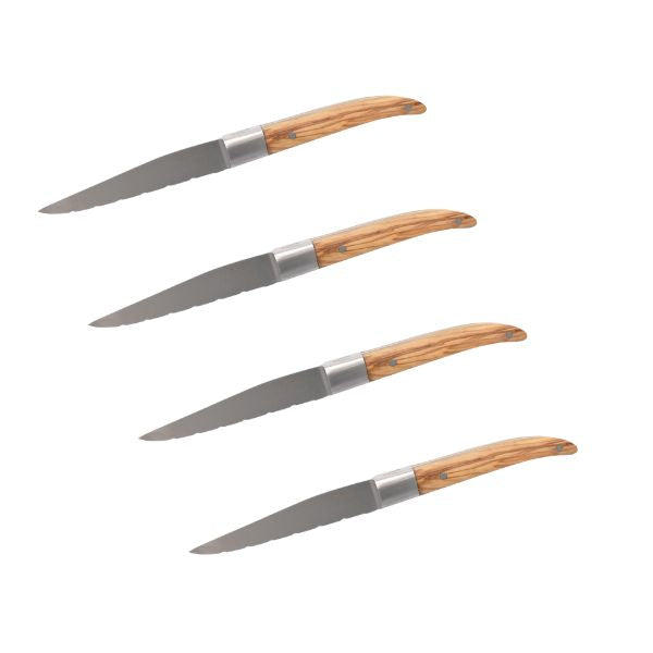 Laguiole Heritage knive oliven 4 stk.