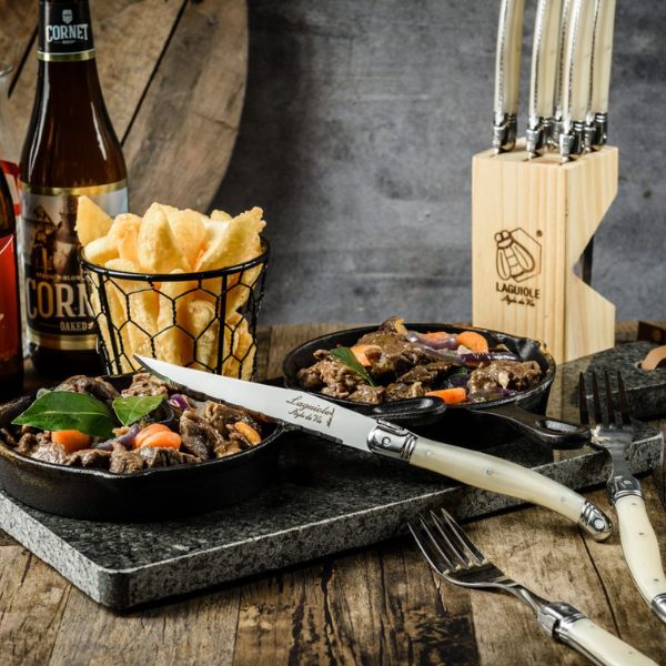 Grillknive Laguiole Perle SÆT 6 SdV