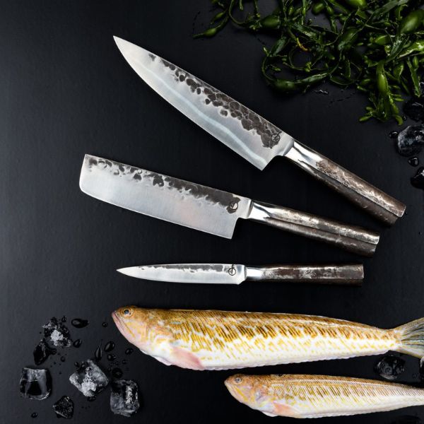 Knive 3-del Smedet Intens SdV 20/18/13cm