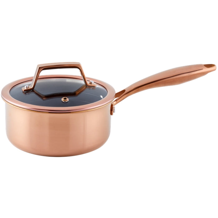 Hâws Santo Kasserolle 1,5 L med låg og hybridbelægning – Rose Gold