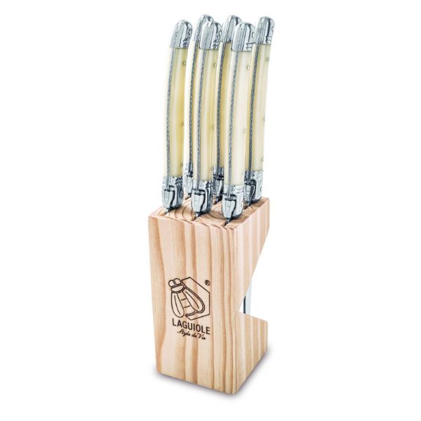 Grillknive Laguiole Perle SÆT 6 SdV