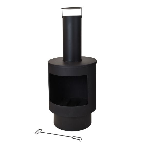 Metalkamin, 44 cm udendørs