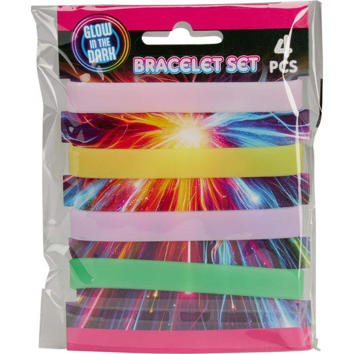 Armbånd selvlysende 4 stk.