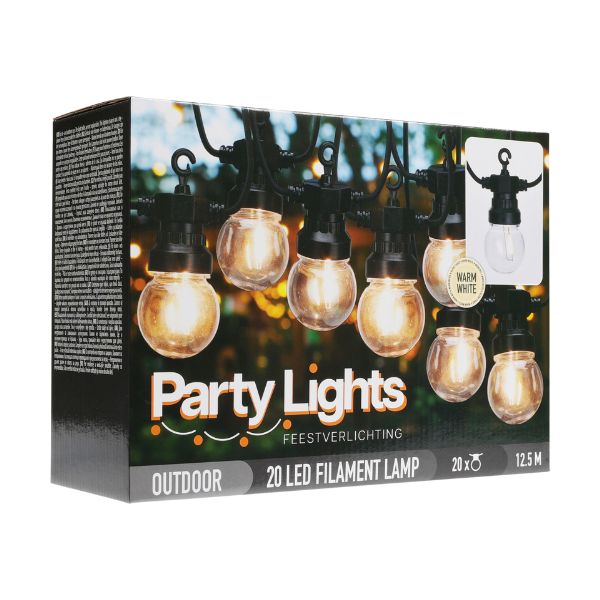 LED kæde med 20 pærer