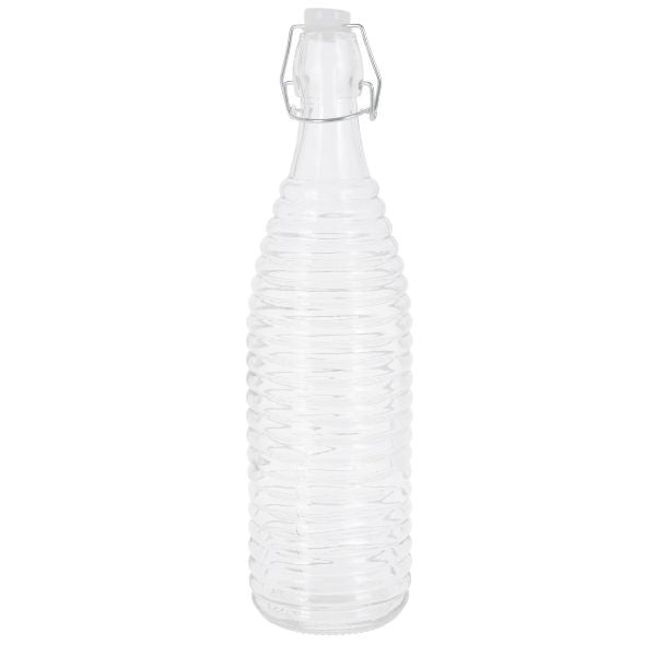 Glasflaske med svinglåg 1000ml