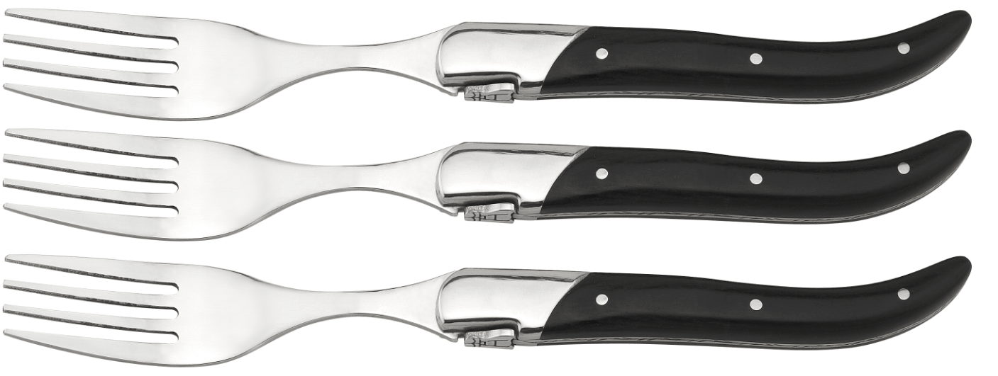 Laguiole By Hâws Steak Gafler Sort 6 stk