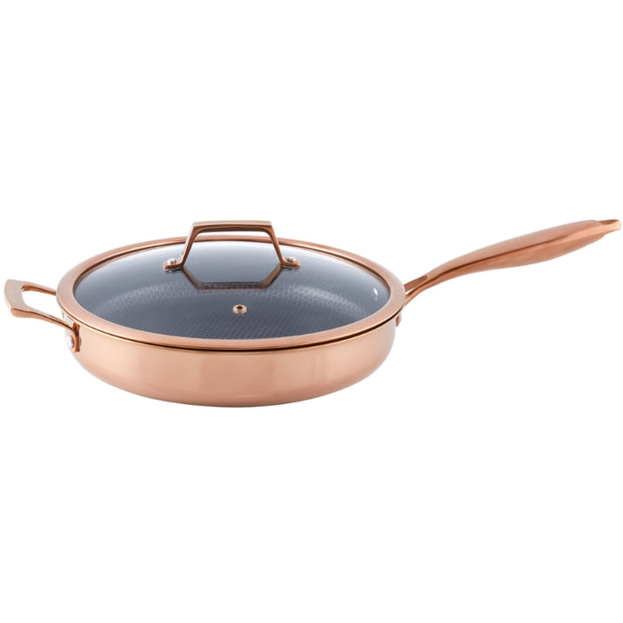 Hâws Santo Sauterpande 28 cm med låg og hybridbelægning – Rose Gold