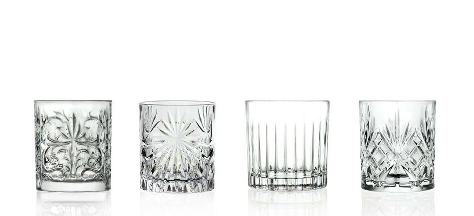 RCR MIXOLOGY KRYSTAL GLAS - 4 TUMBLERS