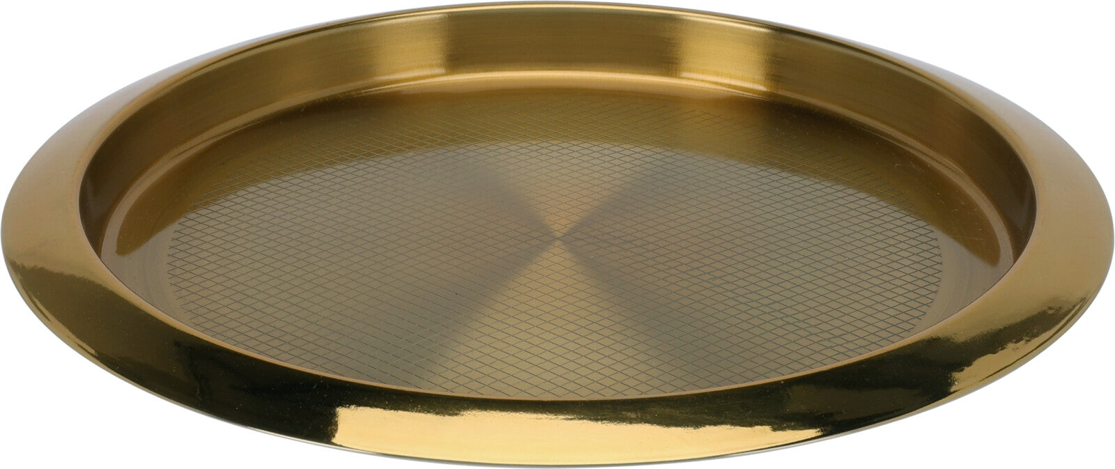 Serveringsbakke høj kant 35cm guld