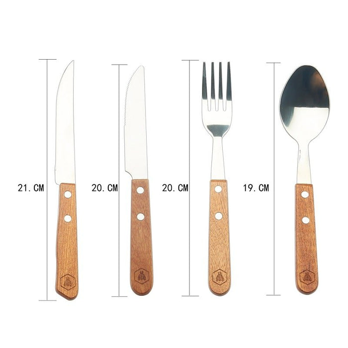 Laguiole PIKNIK SÆT MED OMSLAG 18 STK