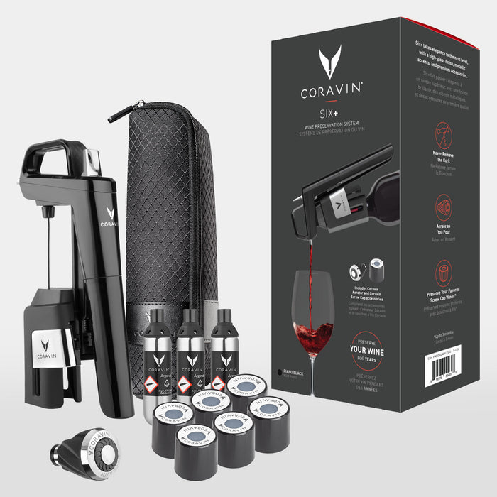 Coravin® Timeless Six+ Wine Preservation System - Piano Sort