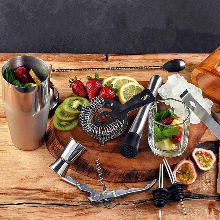 Barsæt deluxe med bambus stander
