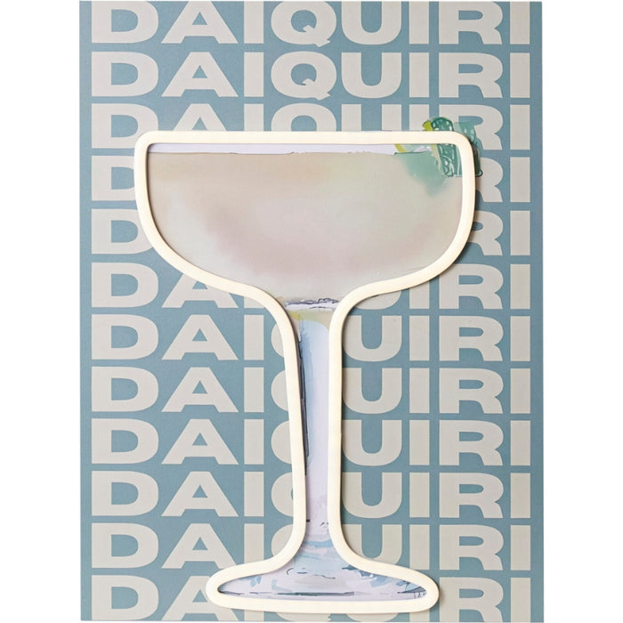 Vægdekoration neon Cocktails 40 cm