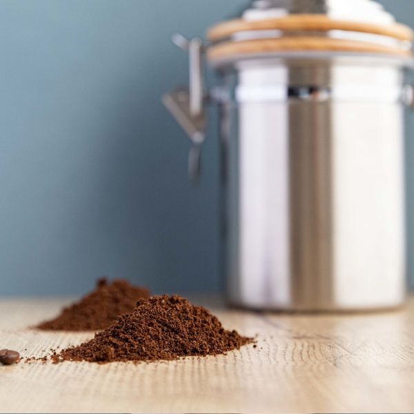 Kaffekværn inlk. opbevaring rustfrit stål La Cafetière