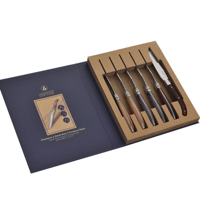 Laguiole Heritage knive pakka 6 stk.