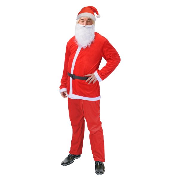 Julemandens dragt 5 dele luksus