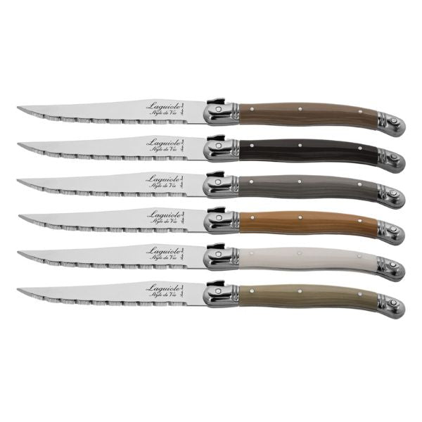 Grillknive Laguiole Skat SÆT 6 SdV