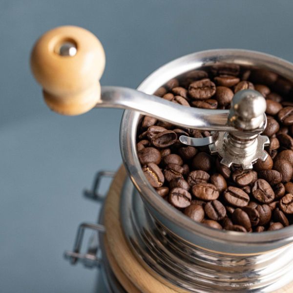 Kaffekværn inlk. opbevaring rustfrit stål La Cafetière