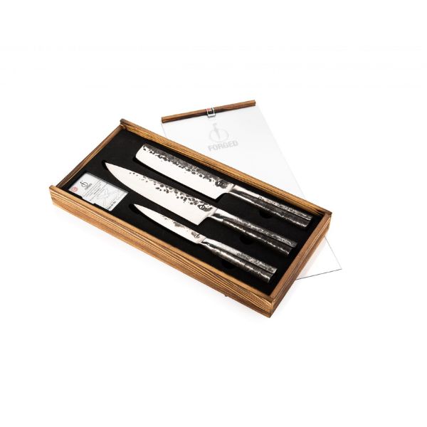 Knive 3-del Smedet Intens SdV 20/18/13cm