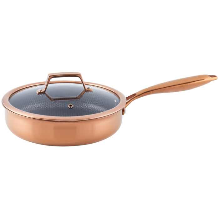 Hâws Santo Sauterpande 24 cm med låg og hybridbelægning – Rose Gold