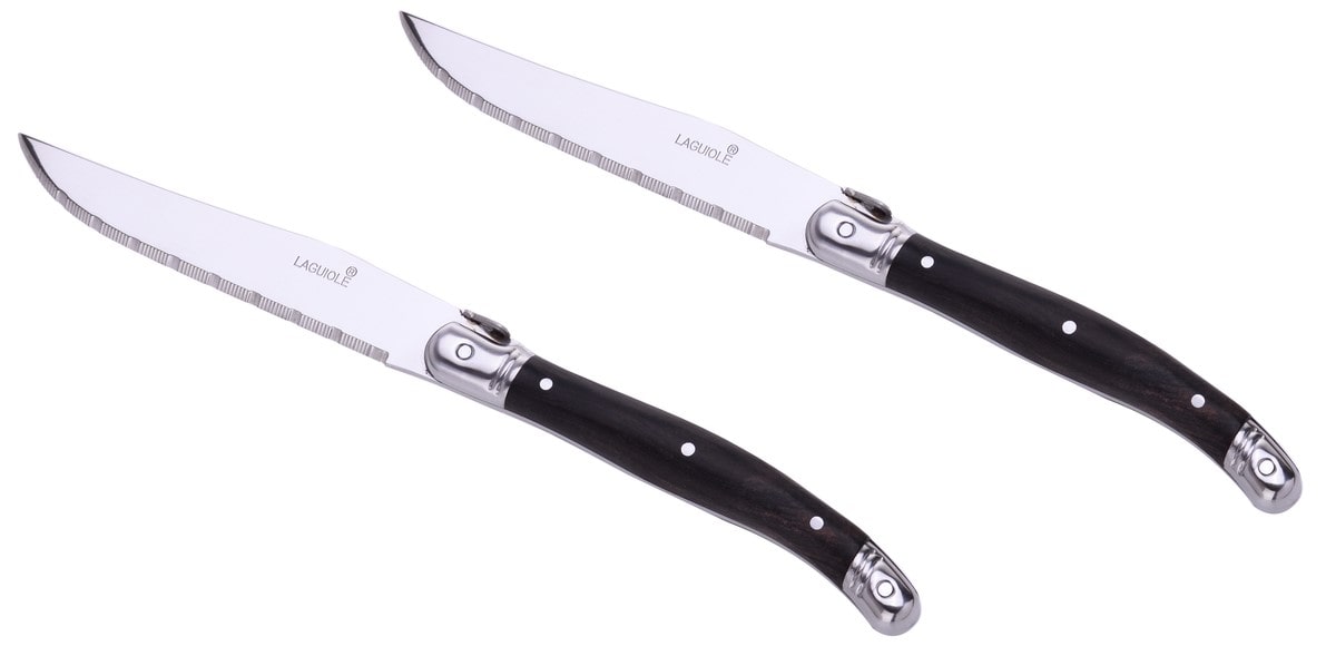 LAGUIOLE 6 Steakknive i sort træ