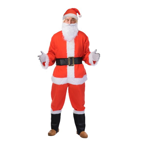 Julemandens dragt 9 dele luksus