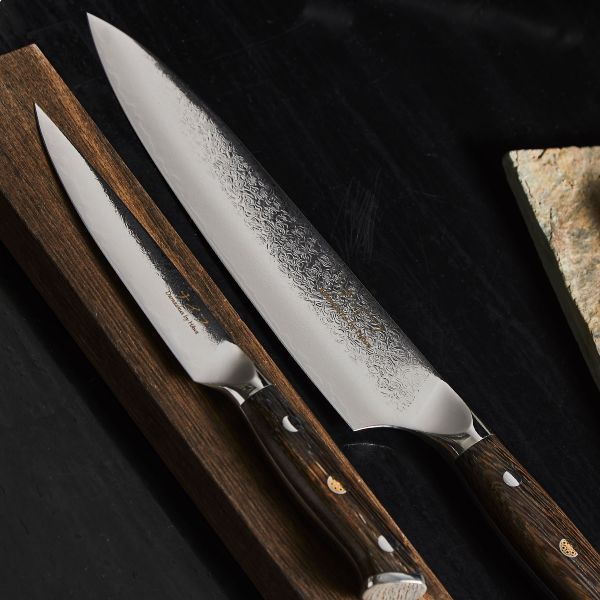 Kokkekniv 32 cm + universalkniv 24 cm Wengé