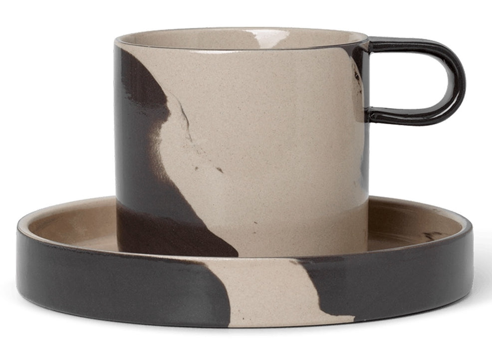 Inlay Cup with Saucer