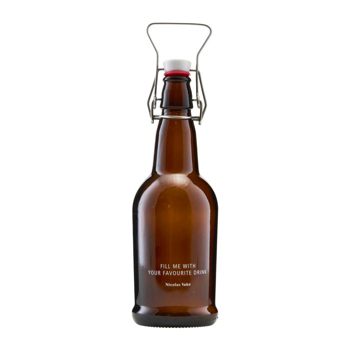 Flaske m/patentlukning - Brun