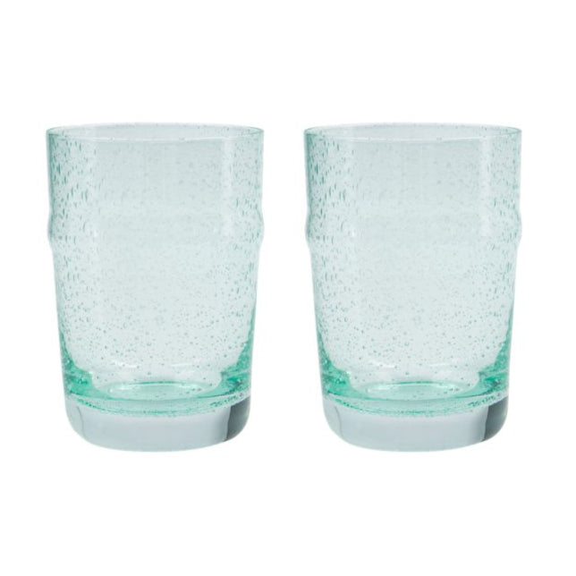 Glas Lav - Rain - Aqua - 2 stk