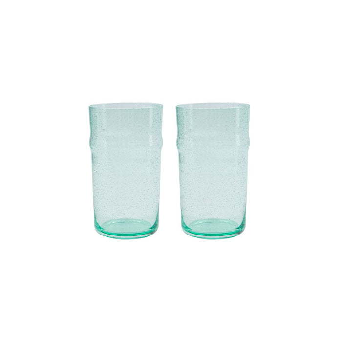 Glas Høj - Rain - Aqua - 2 stk